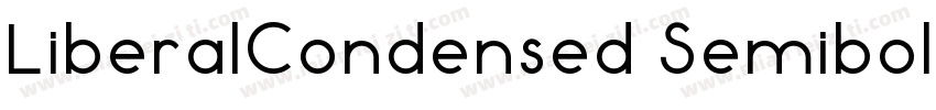 LiberalCondensed Semibold字体转换